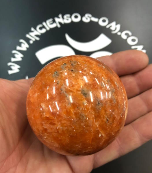 Esfera Calcita Naranja 6 cm aprox